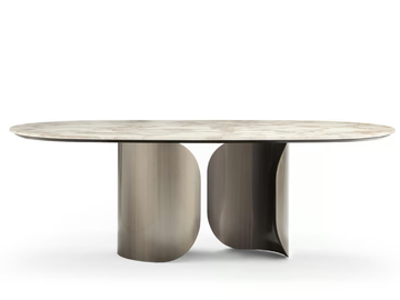 OSCAR - Oval marble table by OPERA CONTEMPORARY - view 2